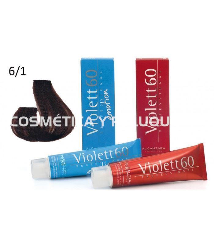 Tinte Violett 60 profesional color 6/1 rubio ceniza oscuro - Imagen 2