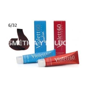 Tinte Violett 60 profesional color 6/32 rubio oscuro caoba dorado - Imagen 2