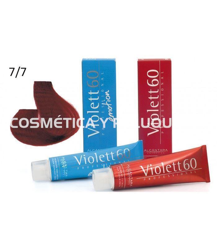 Tinte Violett 60 profesional color 7/7 rojo intenso - Imagen 2
