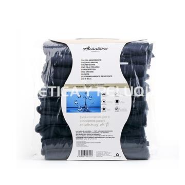 Toalla microfibra negra 50x90cm unidad - Imagen 2