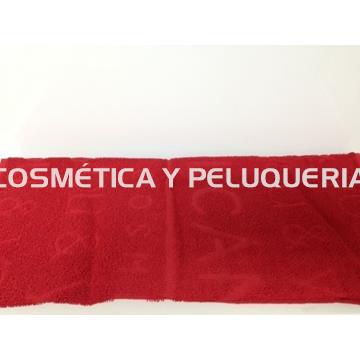Toalla peluquería roja 100% algodón - Imagen 2