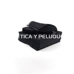 Toallas desechables negras spun-lace 100 uds. - Imagen 1