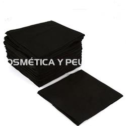 Toallas desechables negras spun-lace 100 uds. - Imagen 2