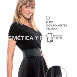 Vestido negro con puntilla peluquería y estética - Imagen 1